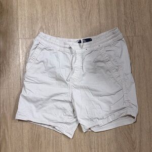 Hollister Cream Men's Flat Front Shorts